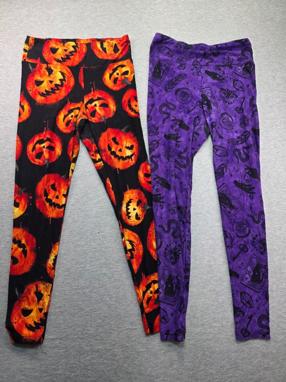No Boundaries Halloween Leggings Bundle Lot of 2 Girls Size S 4-6